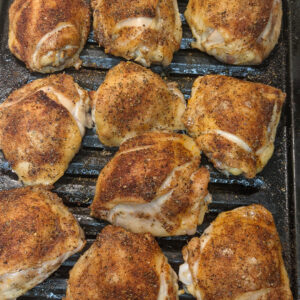 crispy oven baked bone-in chicken thighs recipe