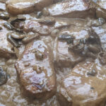 creamy pork loin chops with mushroom