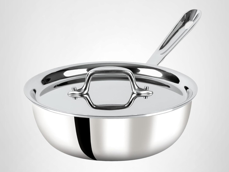 All Clad American made saucier pan