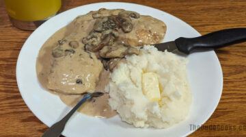 Chicken in a creamy mushroom sauce recipe