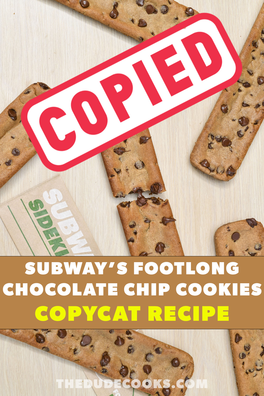 copy of Subway's chocolate chip cookies