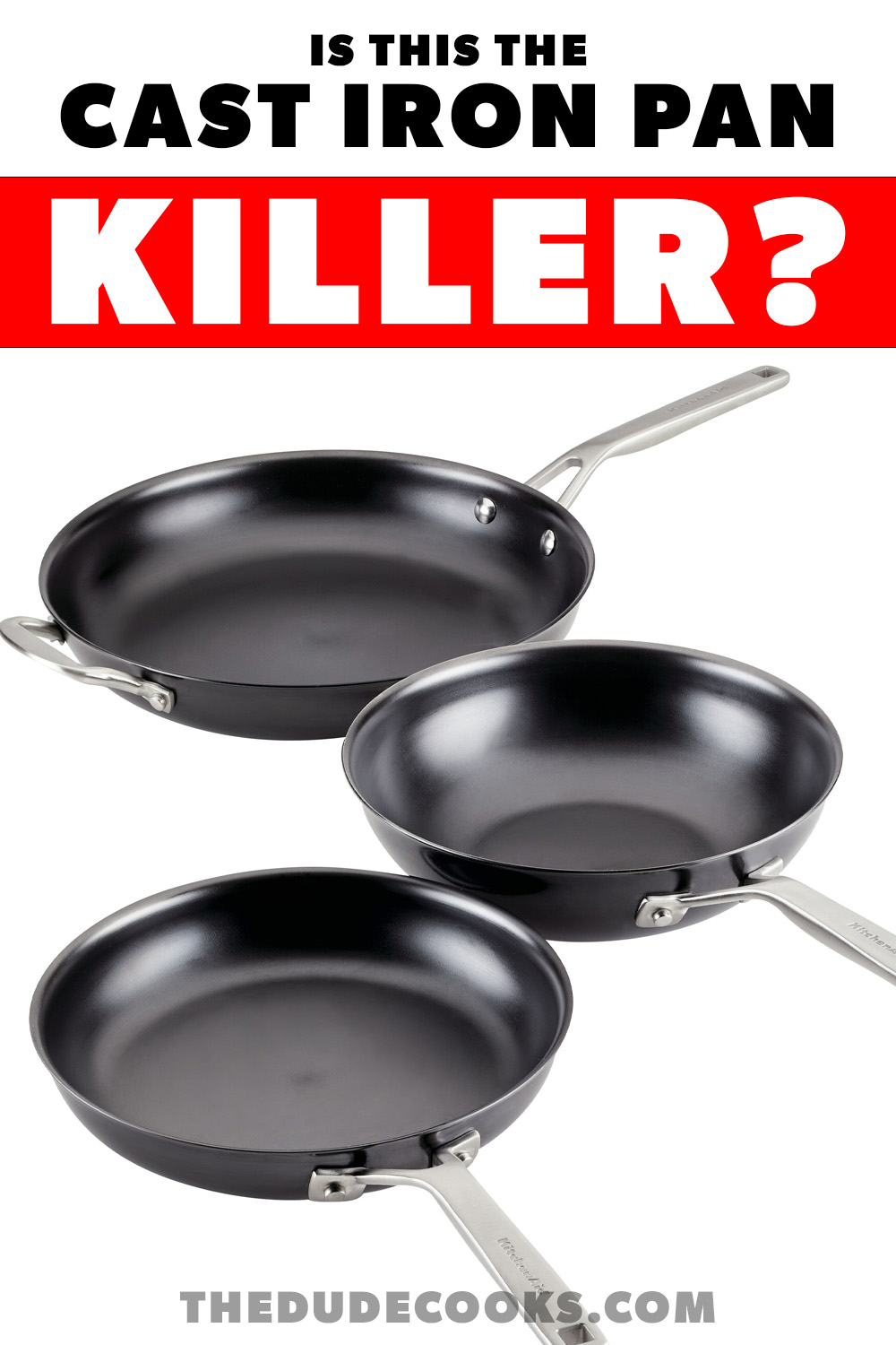 cast iron pan alternative Kitchenaid nitro frying pans