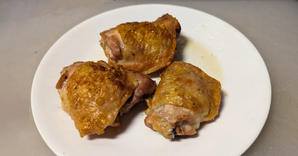 crispy toaster oven chicken thighs recipe