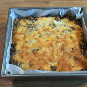 Cheesy Keto Taco Casserole