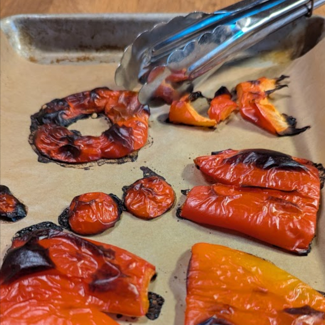 roasted red peppers