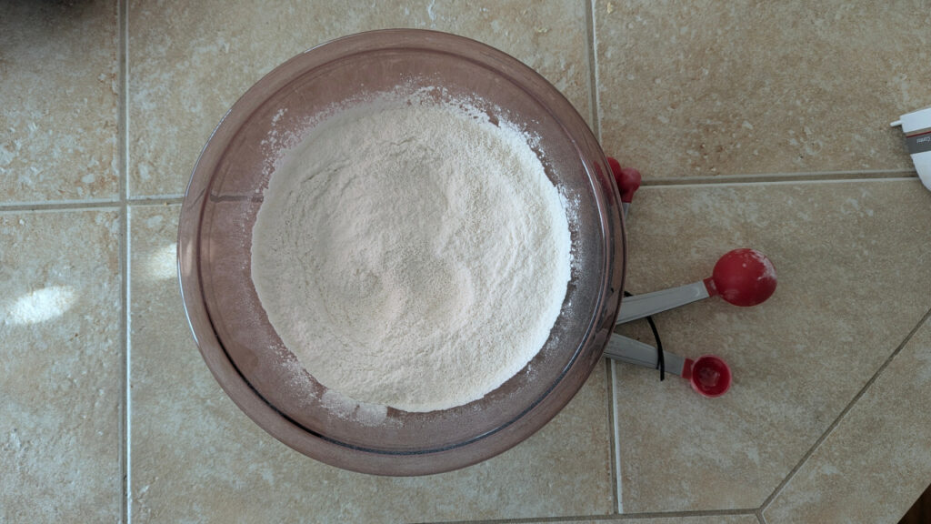 mix all your dry ingredients together.