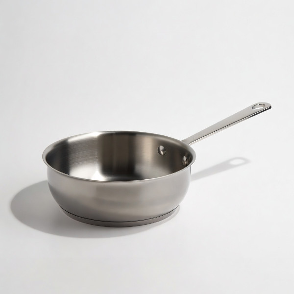 Clad stainless steel sauce pan.