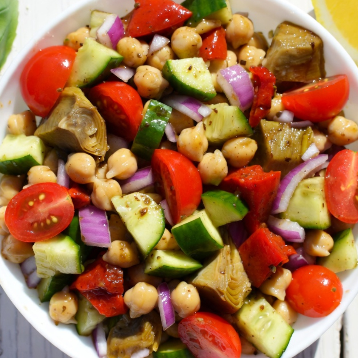 mediterranean chickpea salad for summer