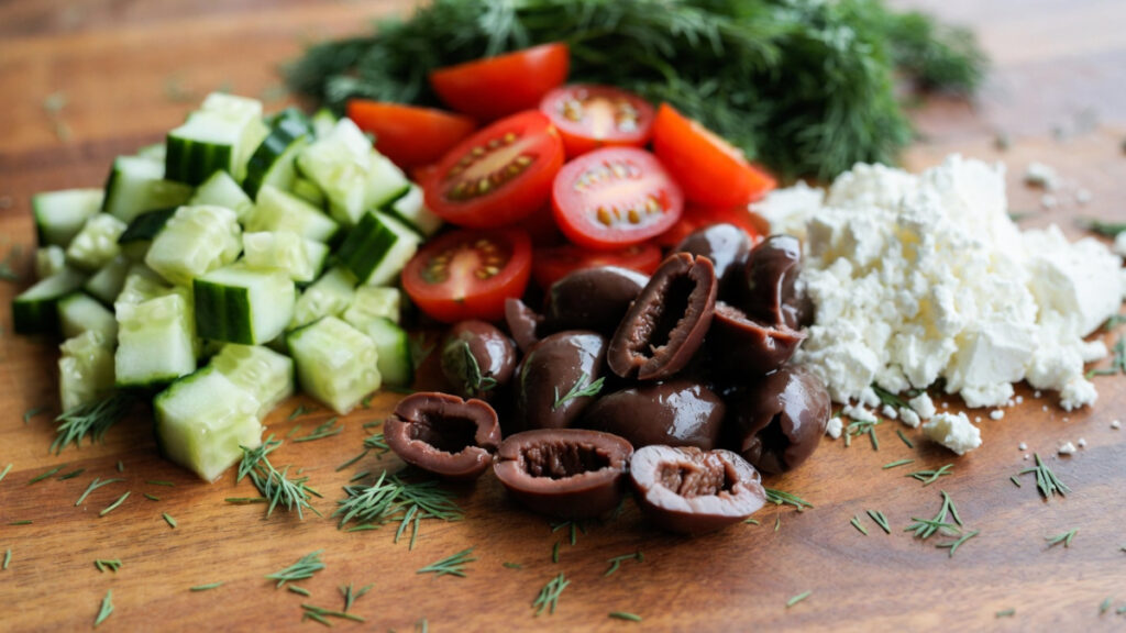 Greek chickpea salad recipe ingredients