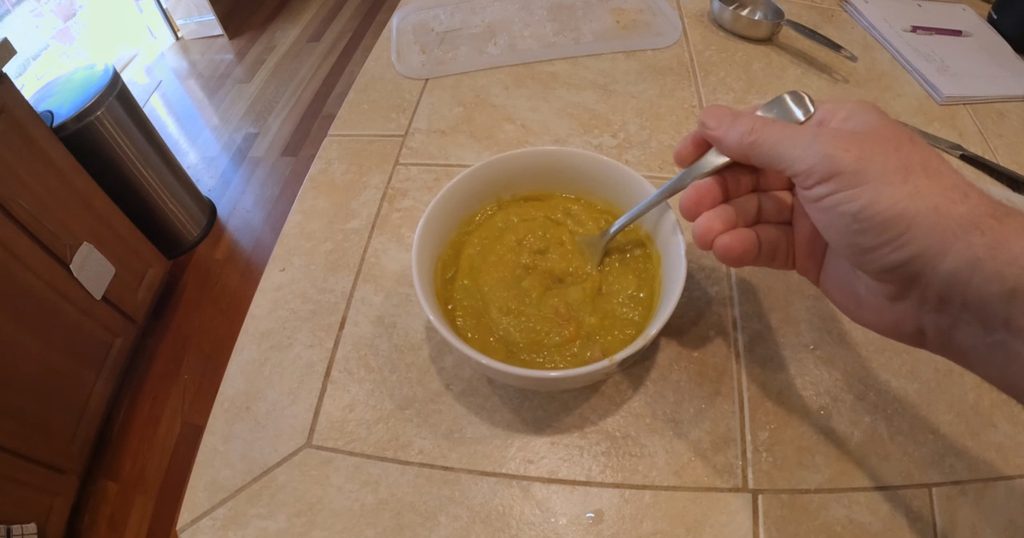 Finished split pea soup.